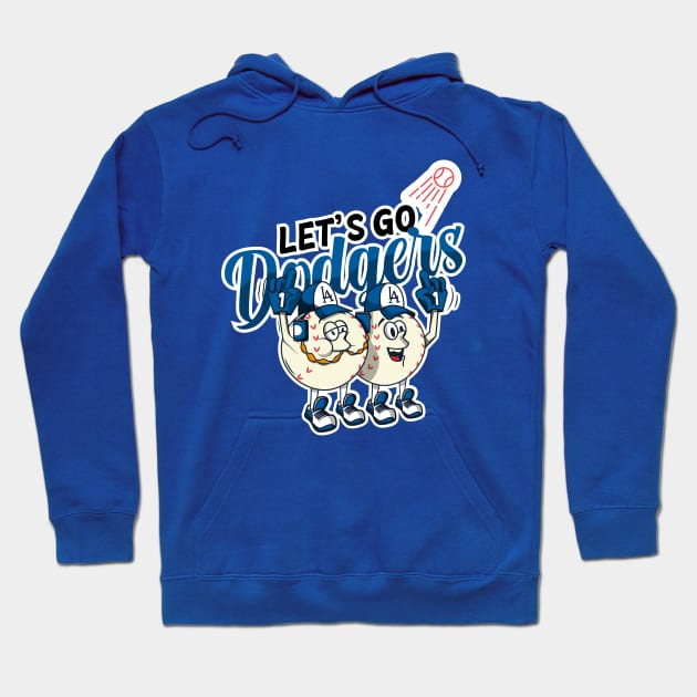 Let's Go Dodgers! Hoodie by HarlinDesign